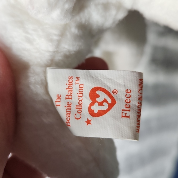 🕸Vintage Ty Beanie Baby Original Fleece The Lamb PVC Pellets 1996 - Picture 6 of 11